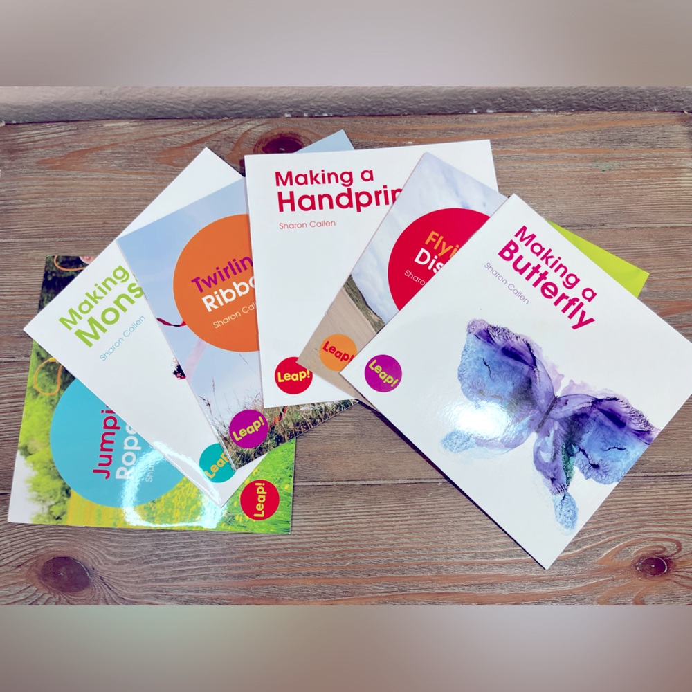 Set of 6 Leap Books by Sharon Callen Helps with reading & following directions!